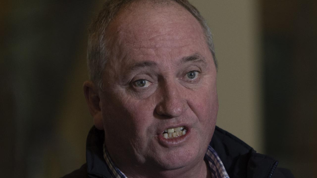 Barnaby Joyce defended his reaction to the Scott Morrison news. Picture: NCA NewsWire / Andrew Taylor