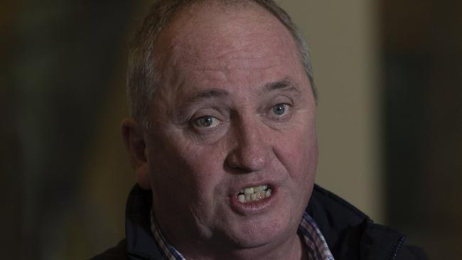 Barnaby Joyce defended his reaction to the Scott Morrison news. Picture: NCA NewsWire / Andrew Taylor