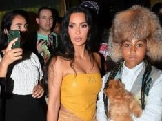 Kim Kardashian cut short a visit between daughter North West and Kanye West. Picture: Supplied