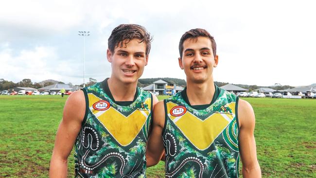 Myponga-Sellicks young gun Connor Sampson (right). Picture: Dos Photography