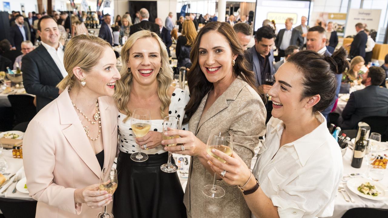 At It's a Bloke Thing 2021 are (from left) Sarah Gleeson, Anna Crampton, Katrina Eames and Jacinta Klarich, Friday, September 10, 2021. Picture: Kevin Farmer