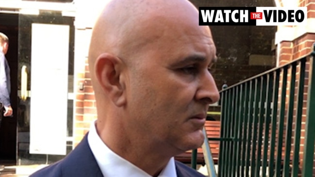 Danny Eid, solicitor for former Deputy Premier John Barilaro outside Manly Court