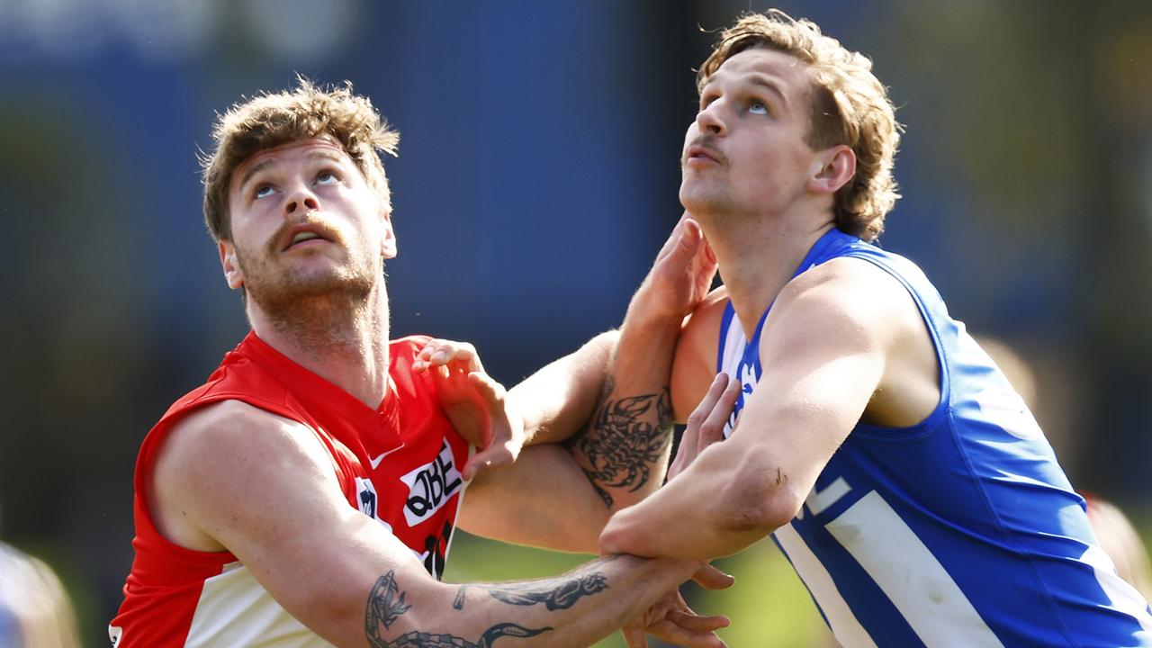 Peter Ladhams’ suspension has left Sydney a ruckman down. Picture: Daniel Pockett/AFL Photos/via Getty Images