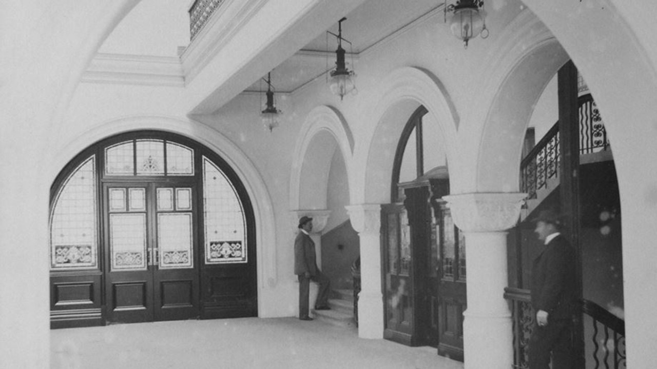 One of the doors can bee seen on the staircase in this picture of the building shortly after opening in 1898. Picture: City of Sydney Archives