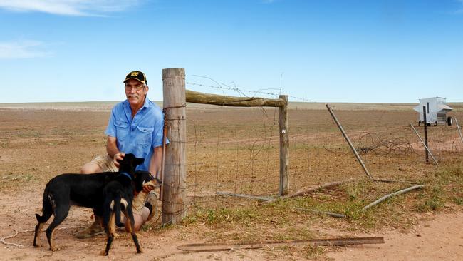 Jeff Baldock at his property at Kimba. Picture: Katrina Koch