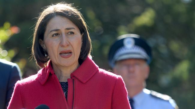 New South Wales Premier Gladys Berejiklian announces the closures of the NSW state border to Victoria. Picture: NCA NewsWire / Jeremy Piper