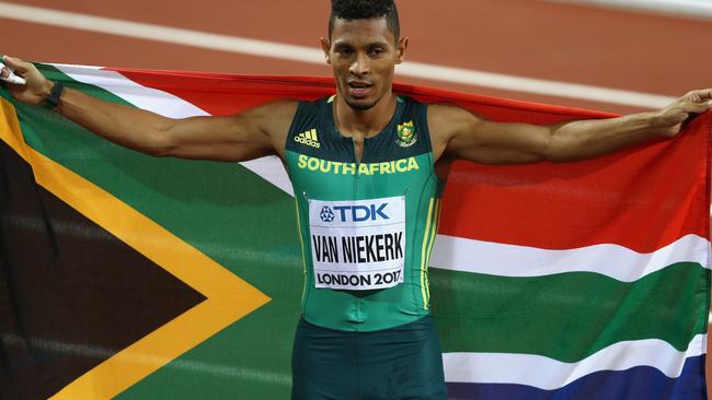 Wayde van Niekerk had little trouble winning the 400m gold.