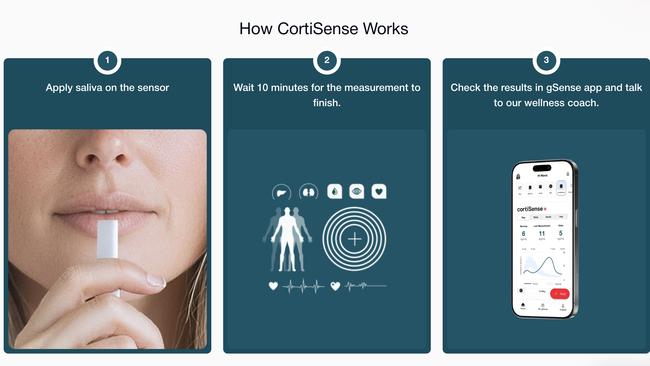 Nutrix has developed a “non-invasive” cortisol detection technology called CortiSense which uses saliva to measure stress levels.