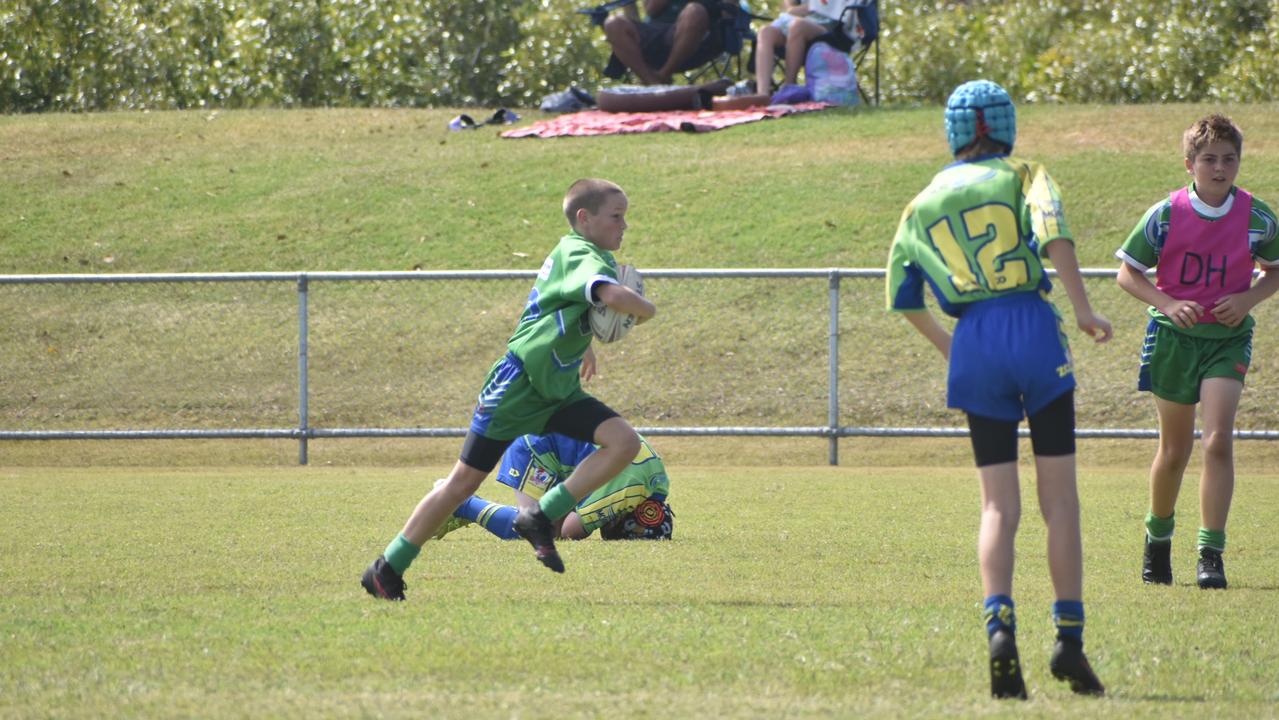 Ryver Court for the Proserpine Green against the Wanderers Gold in the RLMD U12 Mixed division at RLMD Fields, August 7, 2021. Picture: Matthew Forrest