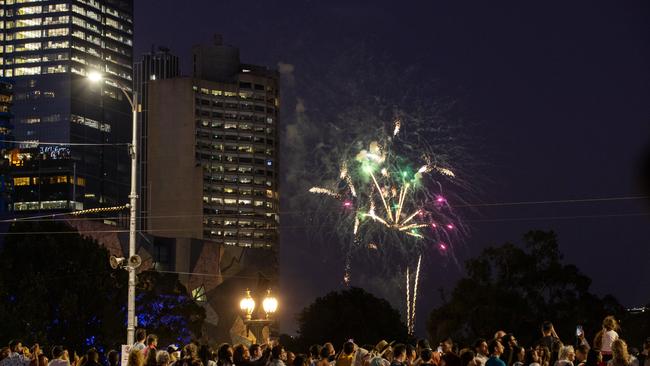 Some revellers were left disappointed by the 9.30pm fireworks. Picture: Mark Stewart