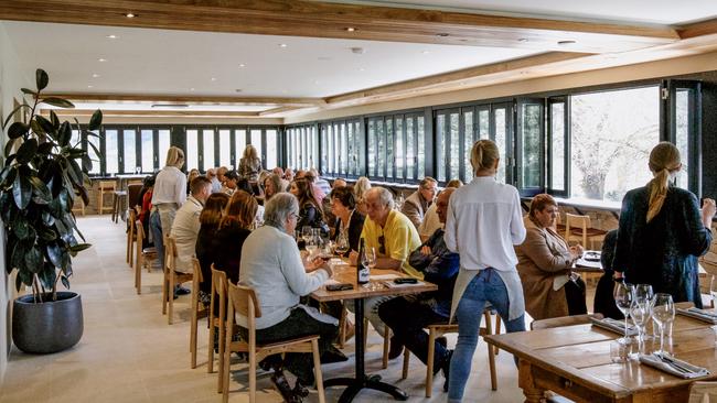 Inside The Terrace restaurant at Cobb's Hill Estate in the Adelaide Hills. Picture: Supplied