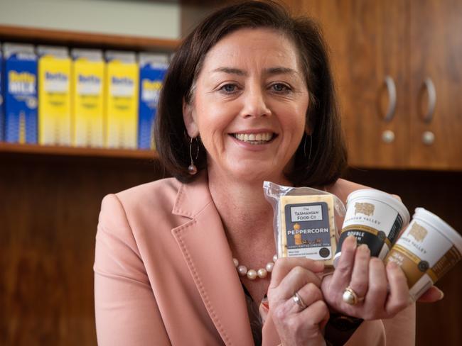 Back in 2019, Tasfoods boss Jane Bennett announced the acquisition of Betta Milk. Picture: Grant Wells