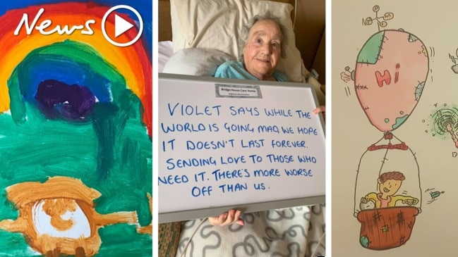 Coronavirus: Heart-warming drawings sent to isolated aged care residents