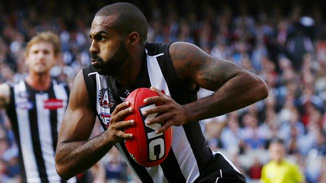 Heritier Lumumba has been at the centre of Collingwood’s racism scandal. Picture: Michael Klein