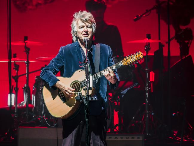 Neil Finn performs with Crowded House at Rod Laver Arena on December 10, 2024. Picture: @r.ollerdoor