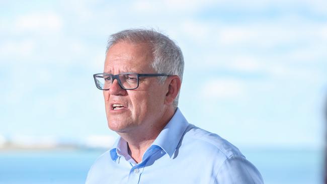 Prime Minister Scott Morrison dismissed Russia’s nonsense claim. Picture: Glenn Campbell