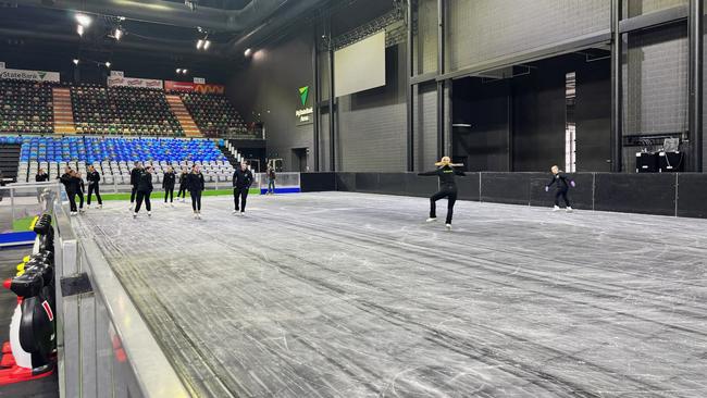 MyState Bank Arena Glenorchy to establish a temporary ice rink for a month in June 2025. Picture: MyState Bank Arena