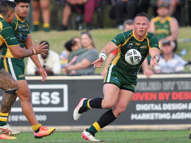 Windsor hooker Tyrone Shelley, Open Menâs Division 1, Penrith and District Junior Rugby League, grand final, Emu Plains v Windsor Wolves , 2023. Picture: Steve Montgomery