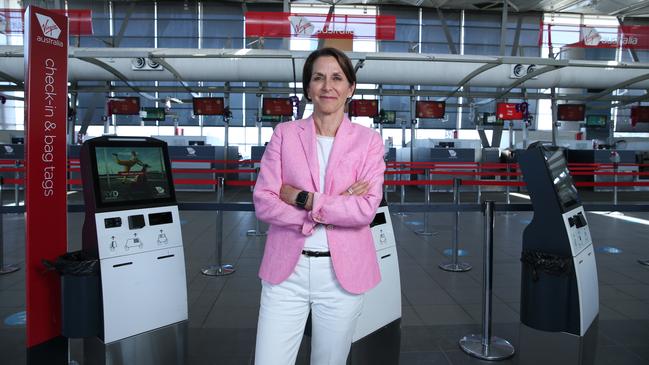 Virgin Australia CEO Jayne Hrdlicka has backed Qantas boss Alan Joyce in his demands for an end to the border games causing widespread disruption to travellers and businesses. Picture: Britta Campion