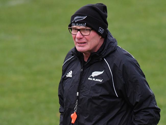 Former All Blacks assistant coach Mike Cron has ben recruited by Rugby Australia. Picture: Kai Schwoerer/Getty Images