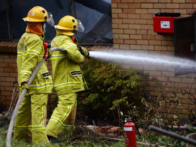 The government’s reform would split the fire services. Picture: Steve Tanner