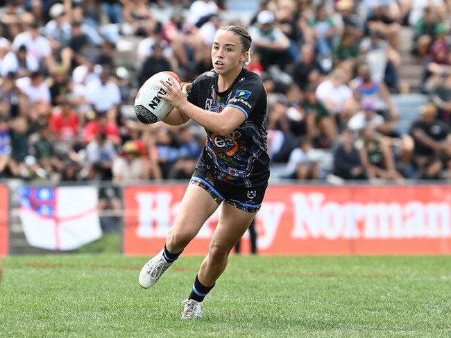 Jada Taylor in action for the Indigenous All Stars. Picture: NRL Imagery