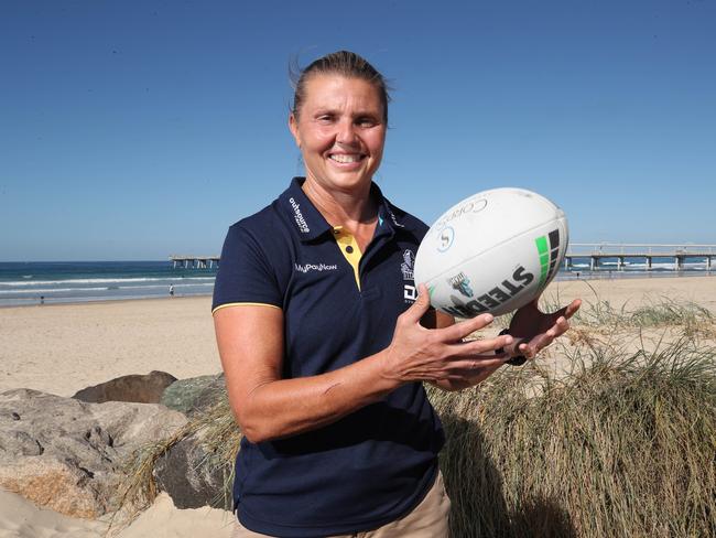 The Gold Coast Titans announced their NRLW captain ahead of the premiership season commencing on Saturday. NRLW coach Karyn Murphy at the Seaway. Picture Glenn Hampson