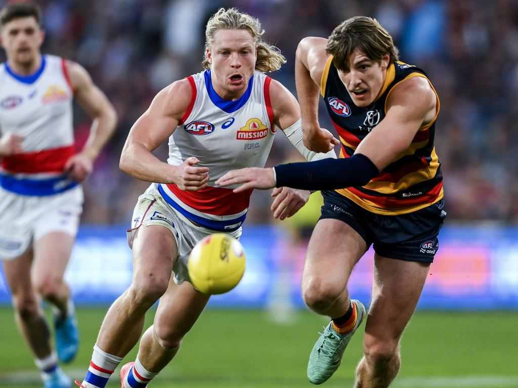 The Dogs didn’t show up against the Crows. Picture: Mark Brake/Getty Images