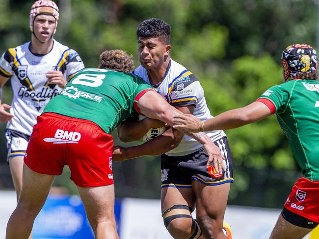 Auswide Bank Mal Meninga Cup, Magpies vs WM Seagulls at Davies Park, Brisbane. Magpies #8 Ahmani Leilua .  Picture: Jerad Williams