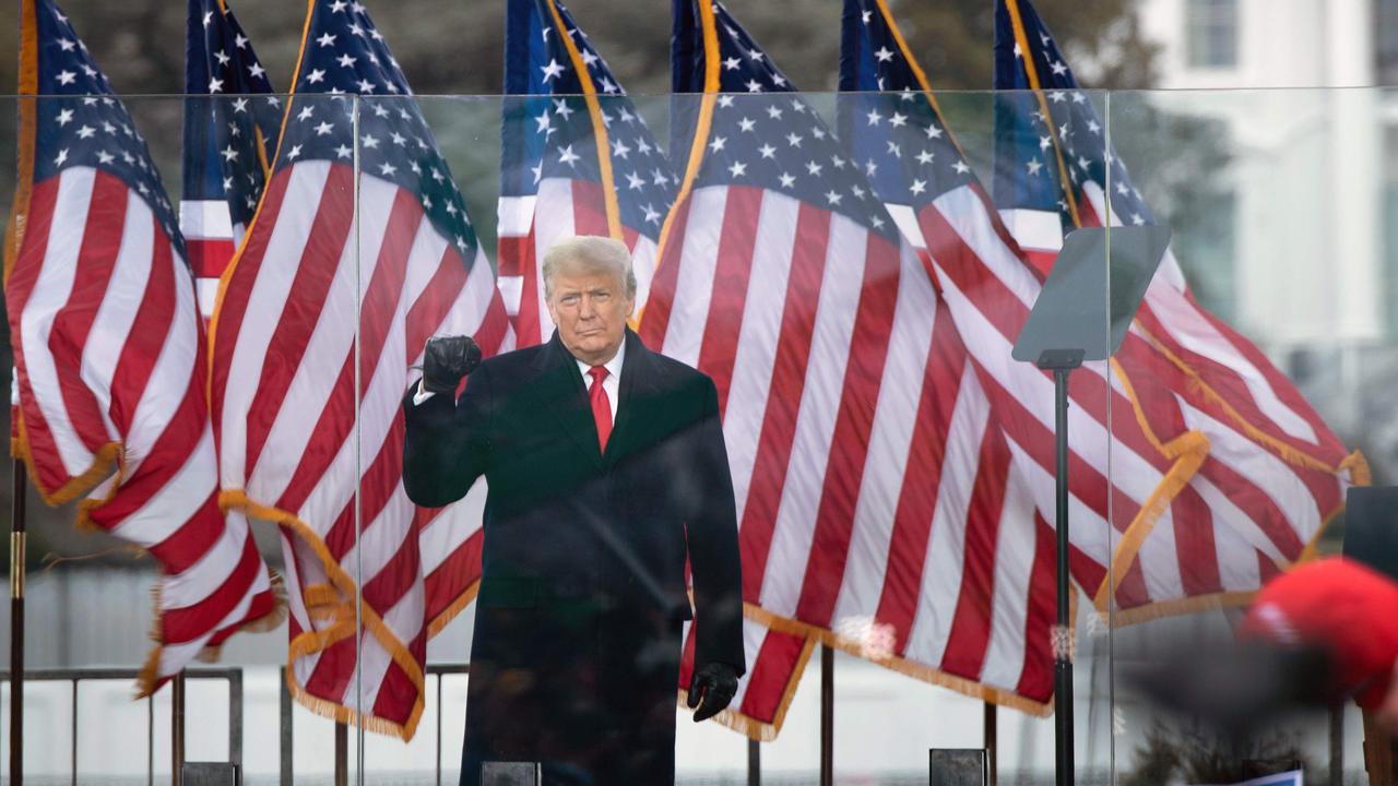 Donald Trump speaks to supporters from The Ellipse near the White House on Jan. 6, 2021. Picture: Brendan Smialowski / AFP.