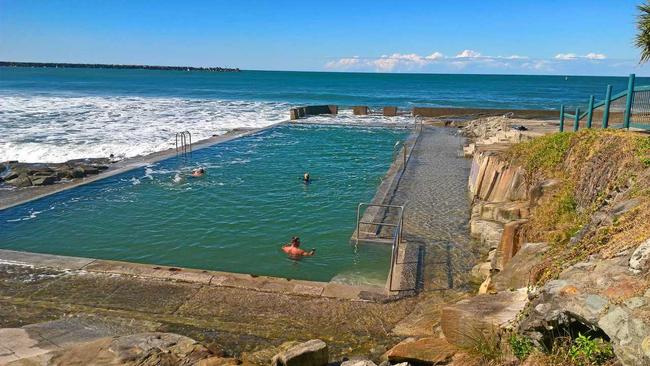 JUMP IN: Yamba's ocean rock pool is back open. Picture: Clarence Valley Council