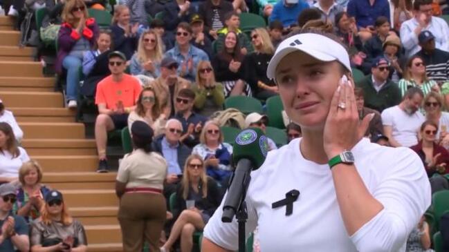 Elina Svitolina breaks down in tears after win | The Advertiser