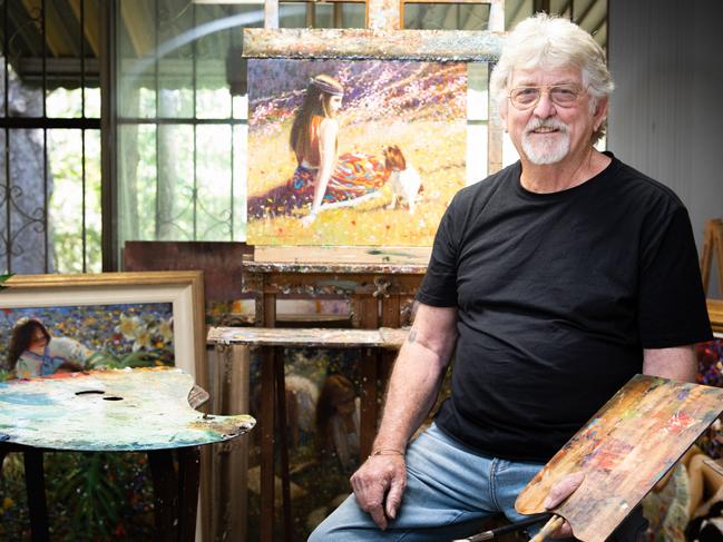 COPYRIGHT WARNING for Moreton Life ONLY. Phone Kylie Knight 3480 8226. Artist Dale Marsh has a strong connection with Bribie Island. For My Moreton Story page.