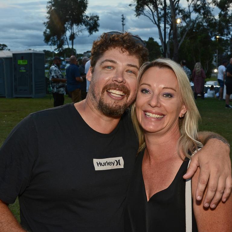 Will Ward and Vicky Cuthbert at Under The Southern Stars concert at Sharks, Parkwood. Pic: Regina King