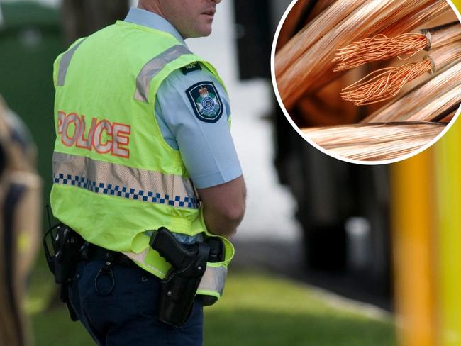 Thieves in disguise use heavy machinery to steal tonne of copper wire