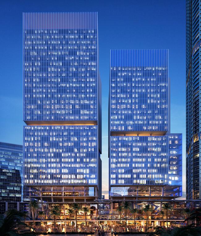 The twin towers: 4 and 6 Parramatta Square: Aspire will now connect to 6 Parramatta Square on the ground level.