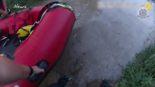 Dramatic footage emerges of QLD flood rescue