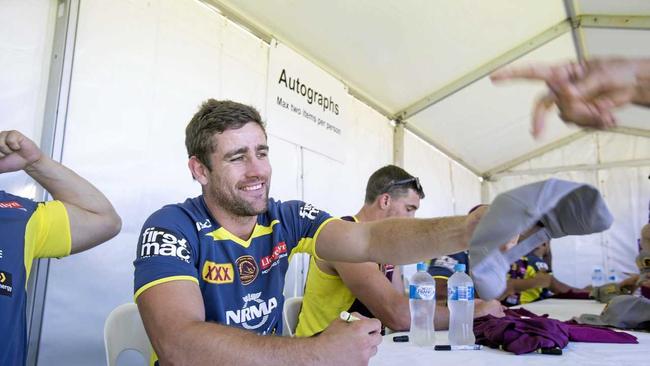 LOCAL CHAMPION: Dalby boy Andrew McCullough was happy to be home during the Brisbane Broncos Fan Day. Picture: File