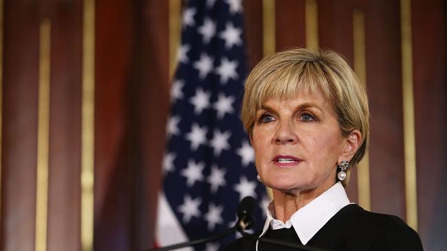 Foreign Affairs Minister Julie Bishop has not heard of the company named in her honour.