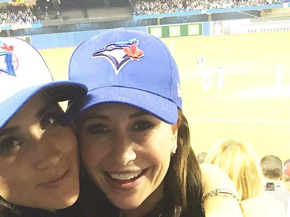 Meghan Markle and her friend Jessica Mulroney at a baseball game in 2015. Picture: Instagram.com/jessicamulroney