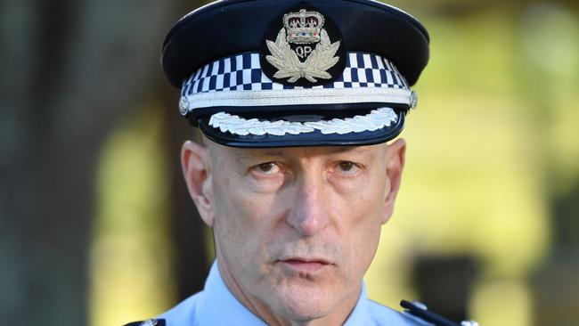 Queensland Police Deputy Commissioner Steve Gollschewski says people not following COVID-19 health guidelines and quarantine orders will continue to be fined. Picture: Darren England