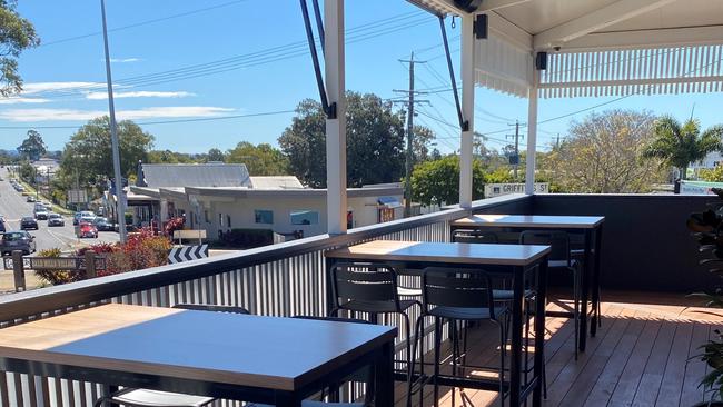 The new deck at the freshly renovated Bonny View Hotel in Bald Hills.