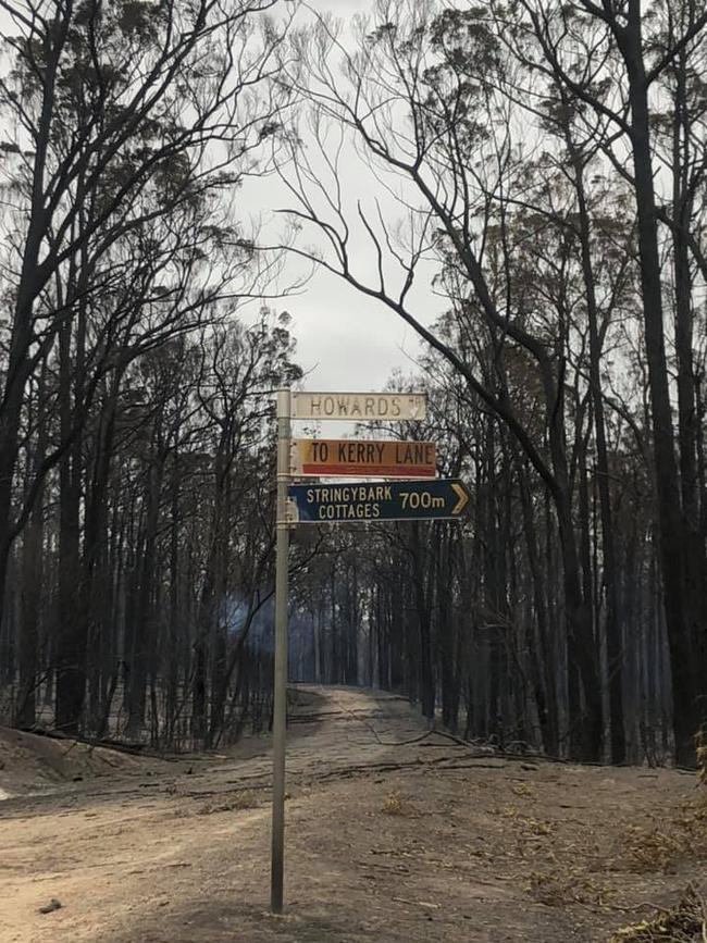 A fire ravaged Sarsfield. Picture: Hailey McAlpine/Facebook