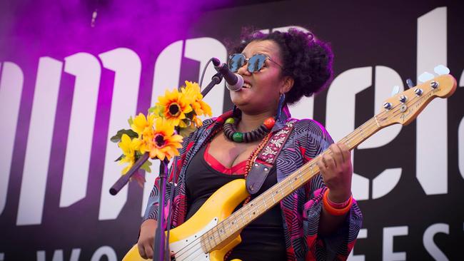 Seychelles islander Grace Barbe at WOMADelaide 2022. pic: Rob Sferco