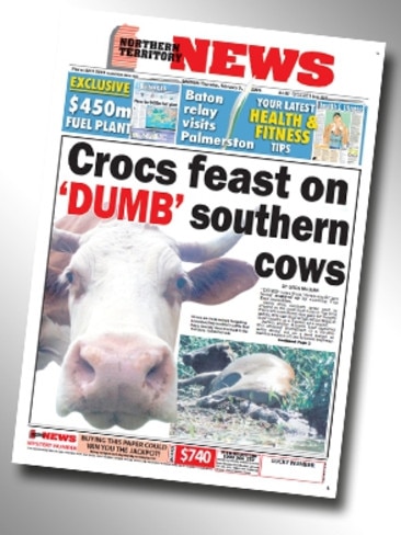 <p>Number 9: Crocs feast on dumb southern cows (February 9, 2006)</p>