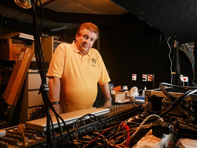 Malcolm Harslett at Star Theatre, which has been robbed twice leaving them without technical equipment ahead of Fringe season. Picture: Brenton Edwards