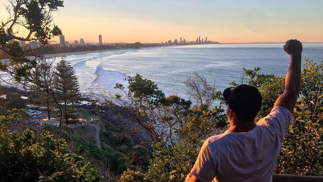 A photo of Nick Slater overlooking the place he loved most in life, the ocean. Source: Facebook.