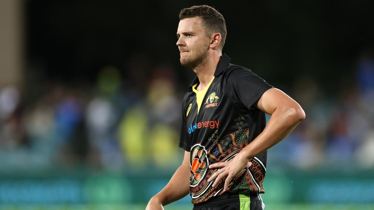 Josh Hazlewood says the Aussies will turn to the short ball should the Indian batsmen get comfortable on the front foot. Picture: Cameron Spencer/Getty Images