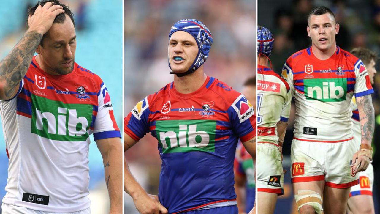 Mitchell Pearce, Kalyn Ponga and David Klemmer