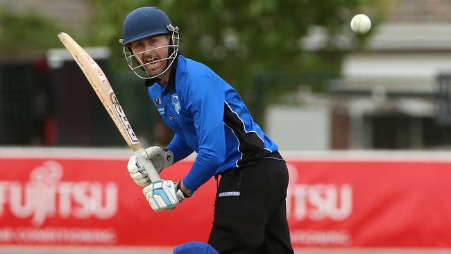 Michael Stretton in action for Greenvale Kangaroos. Picture: Hamish Blair